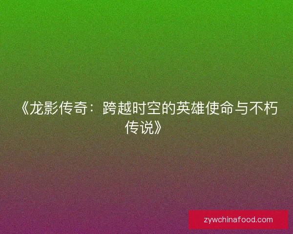 《龙影传奇：跨越时空的英雄使命与不朽传说》