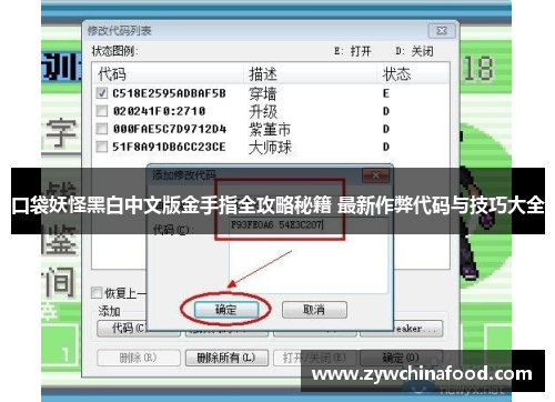 口袋妖怪黑白中文版金手指全攻略秘籍 最新作弊代码与技巧大全